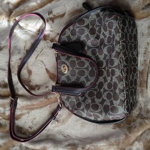 Coach bag with strap